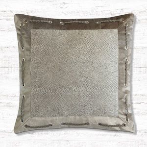 { Eastern Accents } - Ezra Smoke Mitered Pillow